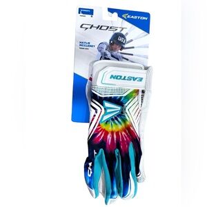 Easton Women’s Fast Pitch Ghost Tie Dye Gloves. Size Medium